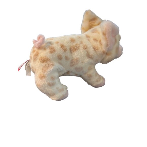 Douglas Cuddle Toy Spotted Pig Plush 10" Curly Tail Realistic Bead Eyes - Picture 3 of 5